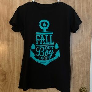 Hot Topic Black Fall Out Boy Women’s Tee Sz Small